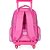 Mochila Infantil com Rodinha Barbie PINK Holografico G - Imagem 6