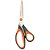 Tesoura Costura REF. 3700 LARANJA/GRAFITE 22CM Blister - Imagem 1