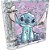 Fichario Mini STITCH Fecho Botao 80F - Imagem 2