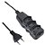 Extensao Eletrica Bipolar 3ENTRADAS 3MTS. Preta - Imagem 2