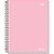 Caderno Espiral 1/4 Capa Dura Neutro Rosa 200 Folhas PCT.C/05 - Imagem 2