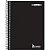 Caderno Espiral 1/4 Capa Dura Neutro Preto 96F sem Pauta C/05 - Imagem 2
