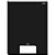 Caderno Brochura 1/4 Capa Dura STIFF 48 Folhas Preto PCT.C/10 - Imagem 1