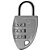 Cadeado Segredo CS23 Prata - Imagem 1