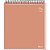 Caderno 01X1 Capa Dura FLIP Pessego Pastel VERT 80F PCT.C/04 - Imagem 1