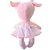Pelucia Boneca Bia Cabelo Rosa 34CM - Imagem 2
