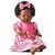 Boneca com Mecanismo TALK BABY Negra Frases 44CM - Imagem 2