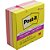 Bloco de Recado POST-IT 76MMX76MM Alegria 90FLS PCT.C/03 - Imagem 1