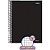 Caderno Quadriculado Univers. 7X7MM 96F Espiral Preto CD PCT.C/04 - Imagem 2