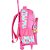 Mochila Infantil com Rodinha Barbie G PINK C/ALCA - Imagem 3
