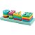 Brinquedo Pedagogico Madeira Encaixe FORMAS/CORES 17PC (S) - Imagem 1