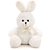 Coelhos de Pascoa Pelucia C/LACO Branco 20CM - Imagem 2