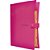 Pasta Sanfonada Plastica A4 5 Divisoes Rosa Neon - Imagem 1