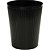 Lixeira para Escritorio Canelado Preto 9,3L 23X29CM - Imagem 2