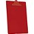 Prancheta Plastica OF/A4 C/PREND. PLAST. Vermelho CX.C/02 - Imagem 1