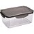 Pote Plastico Retangular C/TRAVA 2,6L Crista - Imagem 2