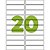Etiqueta Carta 6181 100FLS 25,4X101,6 MM CX.C/2000 - Imagem 2