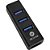 Hub Mini USB 2.0 4 Portas Preto - Imagem 3