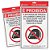 Placa de Sinalizacao Proibido ENT.C/CAPACETE 16X25C PCT.C/05 - Imagem 1