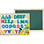Lousa Infantil 3X1 ABC 5CM 60X40CM MAG.BC/VD - Imagem 1
