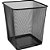 Lixeira para Escritorio Metal Quadrado 16,5L Preta - Imagem 2