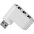 Hub USB 2.0 3 Portas Branco P/NOTE - Imagem 3