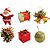 Artigo para Decoracao Natal Enfeite VERM/DOURADO 3,6CM (S) PCT.C/06 - Imagem 1