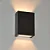 Arandela LED Duna ABS 124mm IP65 4W 3000K - Preto - Blumenau - Imagem 1