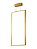 PENDENTE SLIM RETANG VERTICAL LED 18W DOURADO LUMAVI - Imagem 1