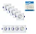 KIT COM 10 SPOT LED SLIM DE EMBUTIR QUADRADO 6W BIVOLT 6500K BRANCO - Imagem 3