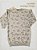 Vestido Manga Longa Infantil Flanelado Florido Bege Florido - Imagem 5