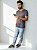 Camiseta Básica Work Minimalista Cinza Chumbo - Imagem 3