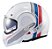 Capacete Texx Esc Stratos  180 Journey Branco Azul Verm 56 - Imagem 1
