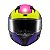 Capacete Texx Fecha Raptor Hornet Verd Rox Branc Ros Bril 60 - Imagem 1