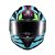 Capacete Texx Fecha Raptor Arcade Azu Verd Ros Bril 56 - Imagem 1