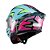 Capacete Texx Fecha Raptor Arcade Azu Verd Ros Bril 62 - Imagem 4