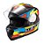 Capacete Texx Strike Ride Azu Verd Verm Pret Bril 56 - Imagem 6