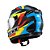 Capacete Texx Strike Ride Azu Verd Verm Pret Bril 58 - Imagem 3