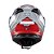 Capacete Texx Strike Superstar Cinz Verm Branc Bril 56 - Imagem 4