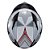 Capacete Texx Strike Superstar Cinz Verm Branc Bril 56 - Imagem 7