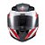 Capacete Texx Esc Gladiator V3 Reisen Verm Branc Bril 56 - Imagem 1