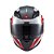 Capacete Texx Esc Gladiator V3 Reisen Verm Branc Bril 56 - Imagem 2