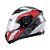 Capacete Texx Esc Gladiator V3 Reisen Verm Branc Bril 56 - Imagem 3