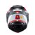 Capacete Texx Esc Gladiator V3 Reisen Verm Branc Bril 56 - Imagem 5