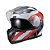 Capacete Texx Esc Gladiator V3 Reisen Verm Branc Bril 56 - Imagem 8