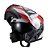 Capacete Texx Esc Gladiator V3 Reisen Verm Branc Bril 56 - Imagem 9