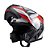 Capacete Texx Esc Gladiator V3 Reisen Verm Branc Bril 56 - Imagem 10