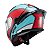 Capacete Texx Fecha Raptor Hornet Azu Verm Branc Bril 56 - Imagem 3