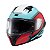 Capacete Texx Fecha Raptor Hornet Azu Verm Branc Bril 56 - Imagem 5