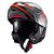 Capacete Texx Escam Kratos Nomade Pret Verm Cinz Bril 61 - Imagem 7